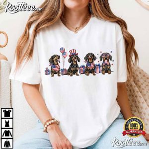 USA 250th Anniversary Dachshund Patriotic Dog T Shirt (2)