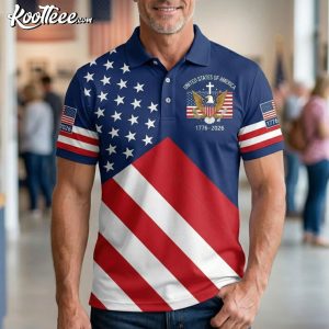USA 250th Anniversary American Flag 1776–2026 Patriotic Polo Shirt (3)