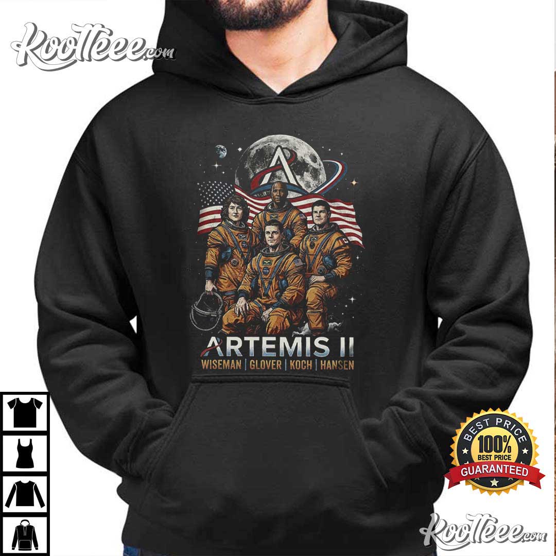 NASA Artemis II 2026 Rocket Launch Journey Around The Moon T-Shirt NASA Artemis II 2026 Rocket Launch Journey Around The Moon T-Shirt