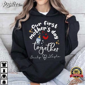 Our First Mothers Day Custom Mom Baby Matching T Shirt (4)