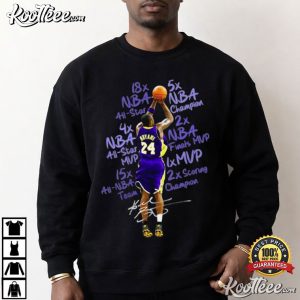 Kobe Bryant Achievements NBA Los Angeles Lakers T Shirt (1)