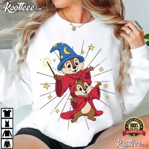 Disney Magic Kingdom Sorcerer Chip And Dale Wizard T Shirt (4)