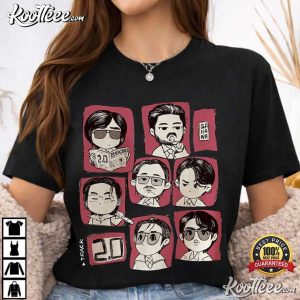 BTS Arirang Tour 2026 Cute Group Chibi Fan Gift T Shirt (4)