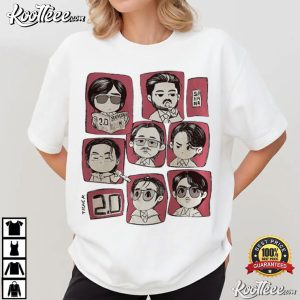 BTS Arirang Tour 2026 Cute Group Chibi Fan Gift T Shirt (1)