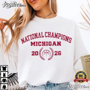 Michigan National Champions 2026 Vintage Basketball Fan Gift T Shirt (2)