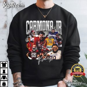 Arkansas Razorbacks Carmona Jr Football Graphic T Shirt (4)