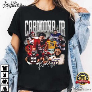 Arkansas Razorbacks Carmona Jr Football Graphic T Shirt (2)