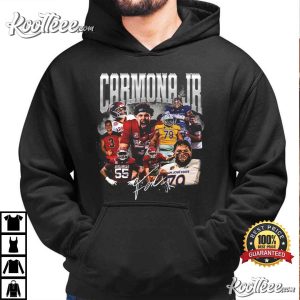Arkansas Razorbacks Carmona Jr Football Graphic T Shirt (3)