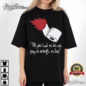Anti Work All You Had To Do Was Pay Us Enough To Live T Shirt (2)