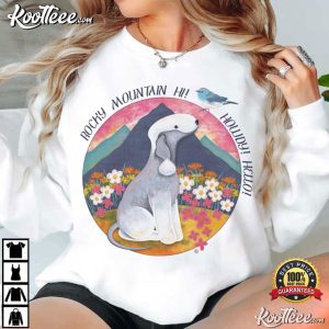 Bedlington Terrier Rocky Mountain Hi Logo T Shirt (1)