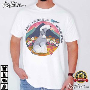 Bedlington Terrier Rocky Mountain Hi Logo T Shirt (3)