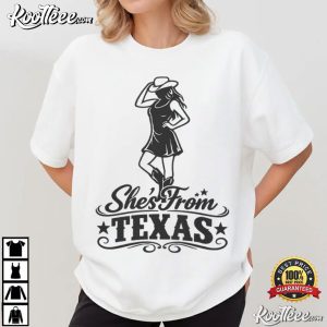 Ella Langley Shes From Texas Cowgirl Silhouette T Shirt (3)