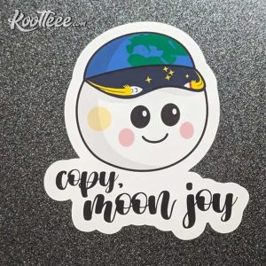 Copy Moon Joy Rise Moon Character Artemis II Mission Sticker