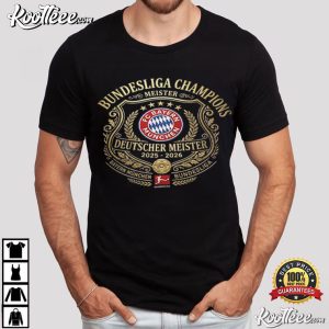 Bayern Munich 2025 2026 Bundesliga Champions Sports T Shirt (1)