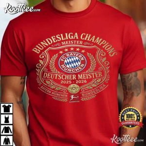 Bayern Munich 2025 2026 Bundesliga Champions Sports T Shirt (2)