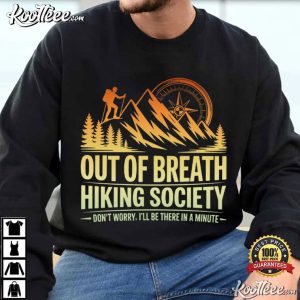 Out Of Breath Hiking Society Mountain Adventure T Shirt (4)