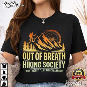 Out Of Breath Hiking Society Mountain Adventure T Shirt (2)