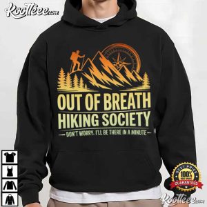 Out Of Breath Hiking Society Mountain Adventure T Shirt (3)