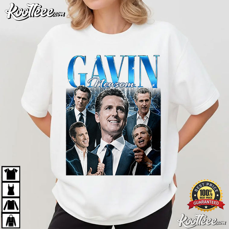 Gavin Newsom 40th Governor California Bear Vintage T-Shirt