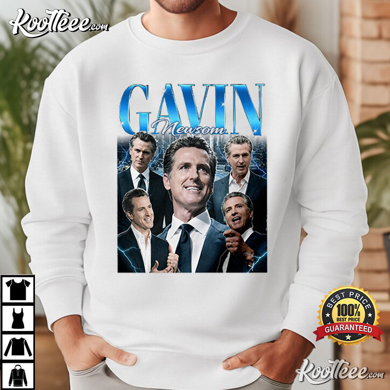 Gavin Newsom 40th Governor California Bear Vintage T-Shirt