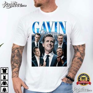 Gavin Newsom 40th Governor California Bear Vintage T Shirt (2)