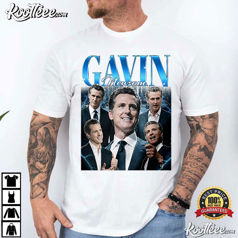 Gavin Newsom 40th Governor California Bear Vintage T-Shirt
