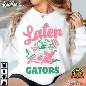 Later Gator Alligator Beach Chair T Shirt (1)