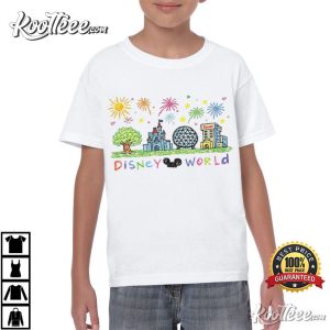 Disney World Icons 4 Parks 1 Day T Shirt (3)