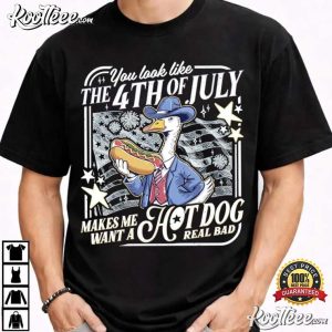 You Look Like The 4th Of July Funny Goose Independence Day T Shirt (2)
