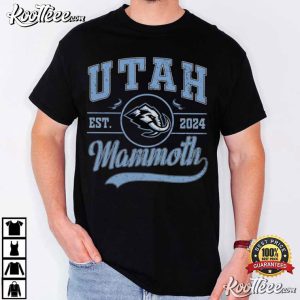 Utah Mammoth Vintage Ice Hockey Retro T Shirt (3)