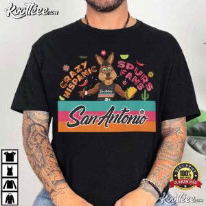 Crazy Hispanic San Antonio Spurs Fan Game Day Fan T Shirt (4)