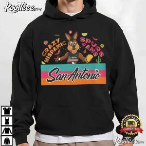 Crazy Hispanic San Antonio Spurs Fan Game Day Fan T Shirt (3)