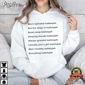 Justin Bieber Everything Hallelujah Minimal Text Graphic T Shirt (4)