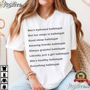 Justin Bieber Everything Hallelujah Minimal Text Graphic T Shirt (1)