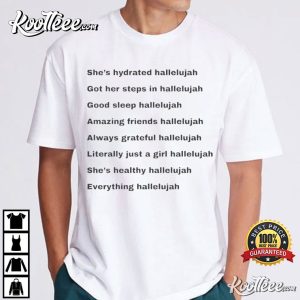 Justin Bieber Everything Hallelujah Minimal Text Graphic T Shirt (2)