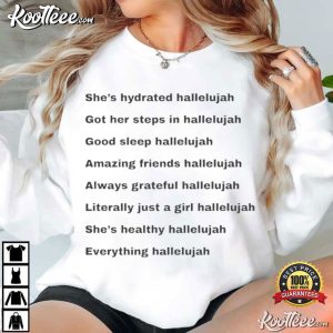 Justin Bieber Everything Hallelujah Minimal Text Graphic T Shirt (3)