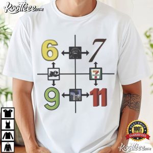 Six Seven Nine Eleven Meme T Shirt (4)