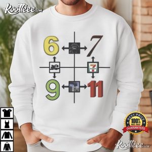 Six Seven Nine Eleven Meme T Shirt (1)
