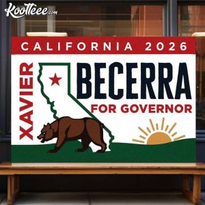 Xavier Becerra 2026 California Governor Election Campaign Flag (1)