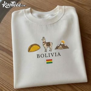 Bolivia South America Souvenir Embroidered Sweatshirt (1)
