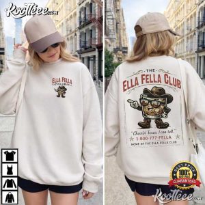 Ella Fella Club Cowboy Whiskey Western Country Concert T Shirt (4)