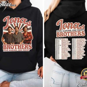 Jonas Brothers Five Albums One Night Concert T Shirt (4)