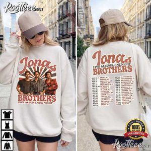 Jonas Brothers Five Albums One Night Concert T Shirt (3)