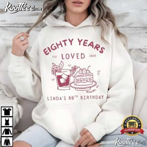 80th Birthday Club Eighty Years Custom Year T Shirt (3)