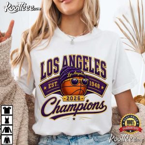 Basketball 2026 Champions Los Angeles Game Day T Shirt (4)
