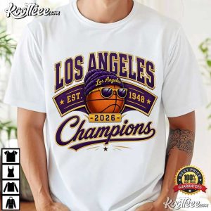Basketball 2026 Champions Los Angeles Game Day T Shirt (1)