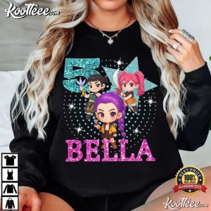 Kpop Demon Hunter Birthday Girl Custom T Shirt (1)