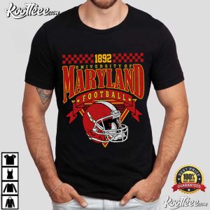 Maryland University College Football Game Day Retro T Shirt (2)