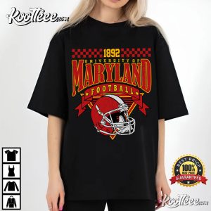 Maryland University College Football Game Day Retro T Shirt (3)