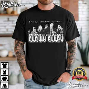 Circus Of The Dead's Clown Alley Horror Clown Fan Club T Shirt (1)